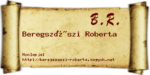 Beregszászi Roberta névjegykártya